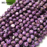 Meihan A+ Purple Lepidolite Round Beads for Jewelry Making