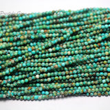 Meihan Anhui Turquoise Smooth Round Beads 2-3mm & 6-7mm