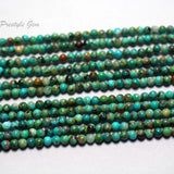 Meihan Anhui Turquoise Smooth Round Beads 2-3mm & 6-7mm