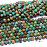 Meihan Anhui Turquoise 6.5mm Round Beads for DIY Bracelet