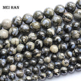 Meihan Natural Grey Opal 8mm,10mm,12mm Llanite Smooth Round Loose Beads