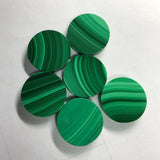 Meisidian 45mm Double Flat Coins Malachite Shell Mother Of Pearl