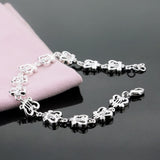 Melody of Love 925 Silver Bracelet Sweet & Lovely Lady Jewelry