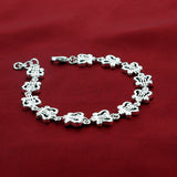 Melody of Love 925 Silver Bracelet Sweet & Lovely Lady Jewelry