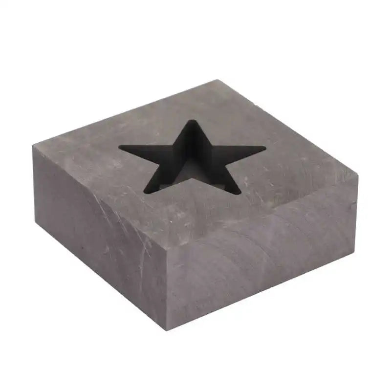 Star Shape Graphite Ingot Mold for Silver Brass Trinkets