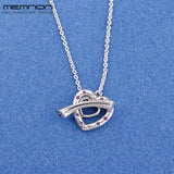 S925 Silver Heart Necklace for Women 925 Sterling Silver Hearts Pendant