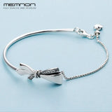 925 Sterling Silver Mother's Bow Bracelet for Women YL242