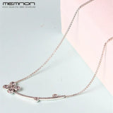 925 Sterling Silver Flower Necklace for Women