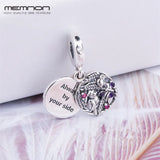 925 Sterling Silver Always By Your Side Enamel Charm Pendant