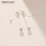 925 Silver Beads Drop Earrings for Women