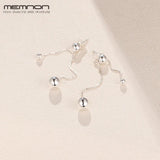 925 Silver Beads Drop Earrings for Women