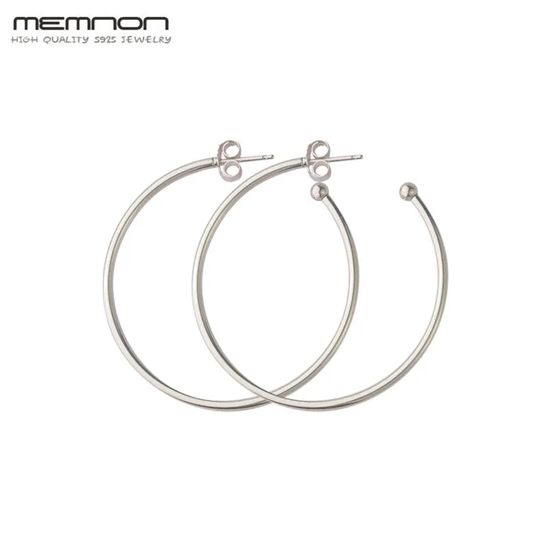 Large Hoops of Versatility Earrings 925 Sterling Silver Plata de Ley 925 Jewelry