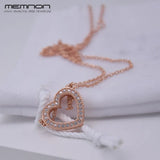 Loving Hearts Necklace 925 Sterling Silver Pendant Rose for Women