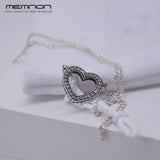Loving Hearts Necklace 925 Sterling Silver Pendant Rose for Women