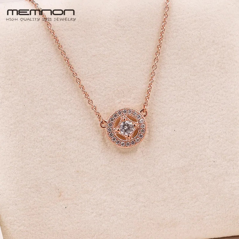 925 Sterling Silver Al Necklaces for Women Vintage Rose Jewelry