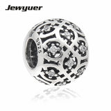 925 Sterling Silver Lattice Charms for DIY Bracelet Bangles BE153