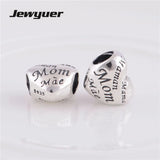 925 Sterling Silver Mum Heart Charms for Bracelet Bangles DIY - BE137