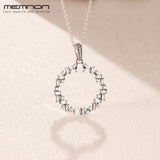 Winter 925 Sterling Silver Diamond Shining Pendant Necklace Women Jewelry