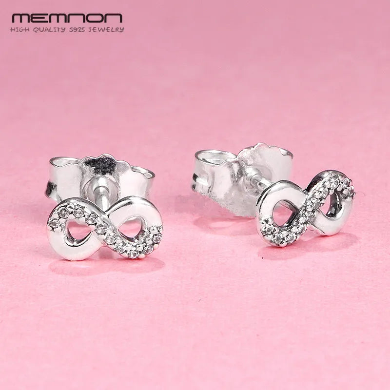 925 Sterling Silver Infinite Love Stud Earrings ER441