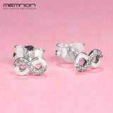 925 Sterling Silver Infinite Love Stud Earrings ER441