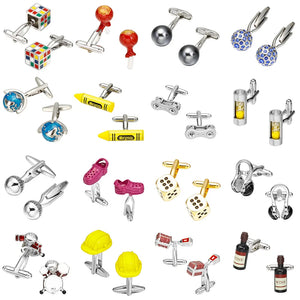 Memolissa Novelty Multicolor Cufflinks for Men High Shirts Abotoadura