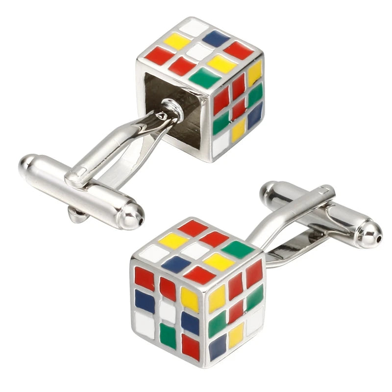 Memolissa Novelty Multicolor Cufflinks for Men High Shirts Abotoadura