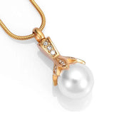 Memorial Cremation Jewelry Pearl Urn Pendant Ashes Holder Necklace
