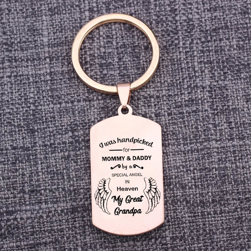 Handpicked for MOMMY and DADDY Keychain