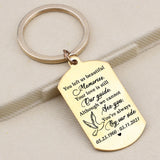 Custom Memorial Gift Keychain Loss of Keyring Engrave