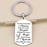 Custom Memorial Gift Keychain Loss of Keyring Engrave