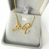Personalized Signature Name Necklace Hand Writing Jewelry