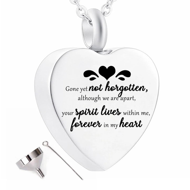 Memorial Keepsake Urn Necklace Forever in My Heart