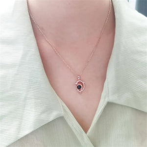 Memorial Photo Necklace Personalised Photo Projection Pendant Jewelry Gift