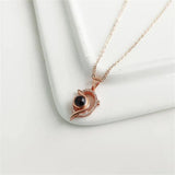 Memorial Photo Necklace Personalised Photo Projection Pendant Jewelry Gift