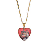 Custom Love Heart Photo Pendant Necklace Personalized Jewelry