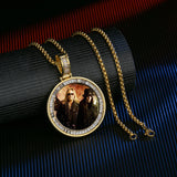 Memory Photo Nameplate Pendant Necklace Customized Picture Pendant