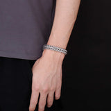 12mm Chain Mesh Tenis Bracelet Stainless Steel