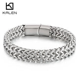 12mm Chain Mesh Tenis Bracelet Stainless Steel