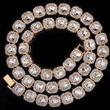 13mm Crystal Tennis Chain Necklace Bling Rhinestone Choker