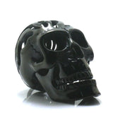 Men Stainless Steel Flaming Rider Skull Pendant Chain