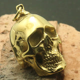 Gothic Crack Skull Pendant 316L Stainless Steel Polishing