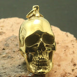 Gothic Crack Skull Pendant 316L Stainless Steel Polishing