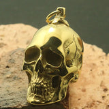Gothic Crack Skull Pendant 316L Stainless Steel Polishing