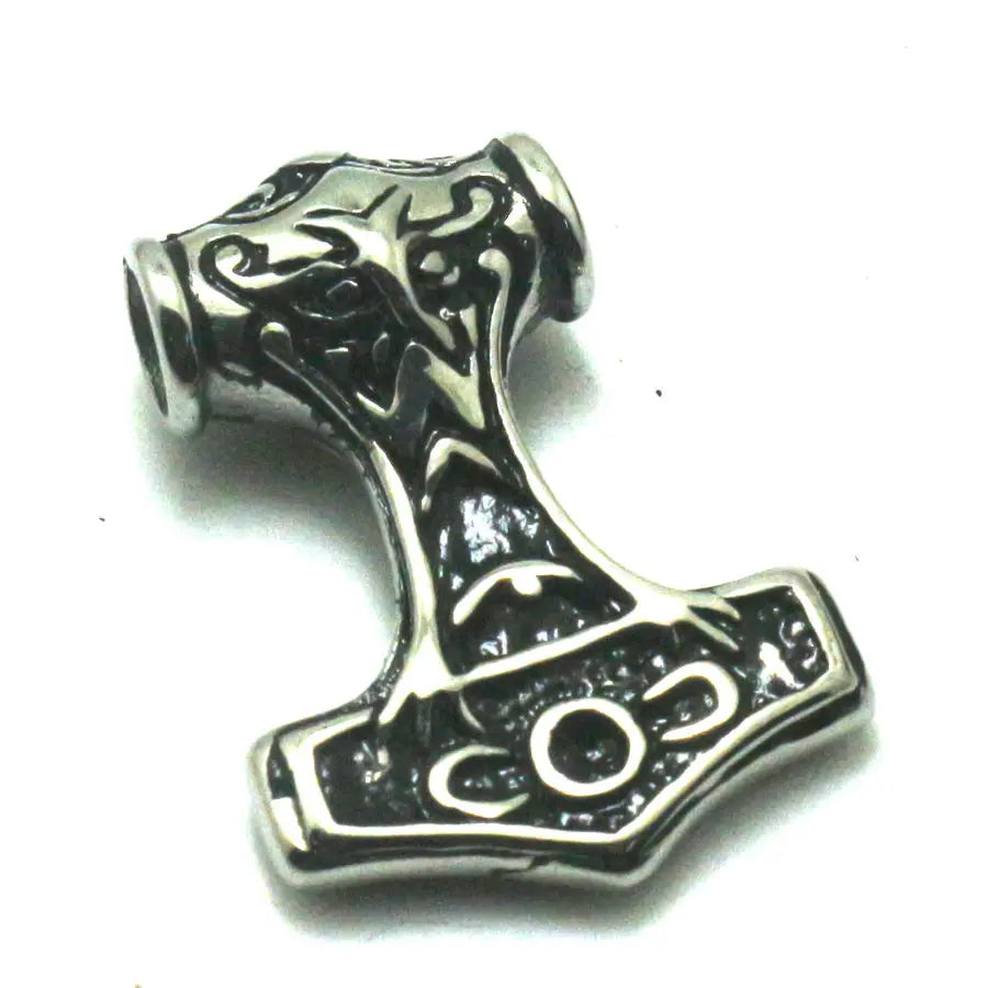Men 316L Stainless Steel Thor's Hammer Pendant