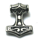 Men 316L Stainless Steel Thor's Hammer Pendant