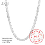 925 Sterling Silver 20/24 Inch Faucet Chain Necklace - Men's Jewelry