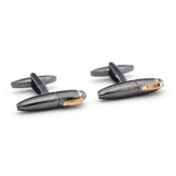 Men's Pen Cufflinks Gunblack Teacher Gift Brass Cuff Links