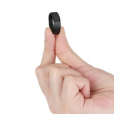 8mm Classic Black/Silver Stainless Steel Rings Couple Engagement Wedding Bands