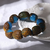 Men Amber Stone Bracelet Pendant Necklace