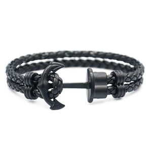 Men Anchor Bracelet PHREP Leather Anchor IP